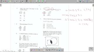 2023 January cxc mathematics paper 1 question 1 to 60 [upl. by Ddahc]