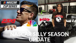 NASCAR Silly Season Update  Carl Edwards To 23XI Racing  Hailie Deegan Not Returning To NASCAR [upl. by Notirb]