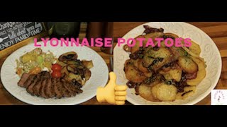 How To Make The Best Lyonnaise Potatoes super easy recipe best side for steakاحسن وصفة بطاطس [upl. by Eahs597]