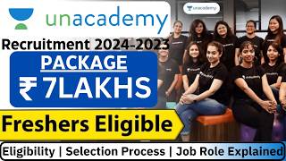 Unacademy Recruitment 2024  Unacademy OFF Campus Drive For 2024  2023 Batch Hiring  careers drive [upl. by Olecram]