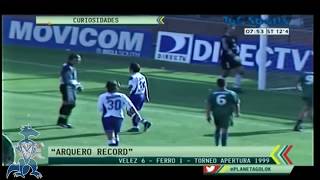 Chilavert record Guinness único arquero en convertir un hattrick [upl. by Nauht]