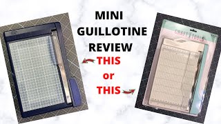 MINI GUILLOTINE CRAFT TOOL REVIEW [upl. by Oinotnanauj98]