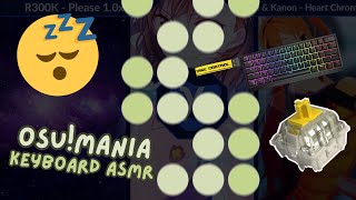 ASMR Thocky Wooting Keyboard Sounds  osumania [upl. by Brear384]