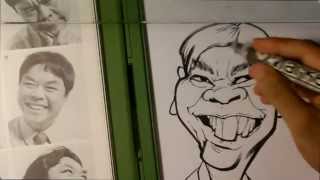 How to Draw a Caricature  Caricature Demonstration [upl. by Akinirt]