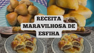 RECEITA MARAVILHOSA DE ESFIHA  MODELANDO COM MOLDE DE ESFIHA [upl. by Kaliope669]