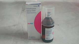 Polyethylene Glycol 3350 USP Oral Solution Uses In Hindi  Muout Oral Solution Uses In Hindi [upl. by Amat]