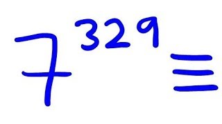 Least Residue of a big power of 7 mod 50 using congruences [upl. by Riobard]