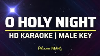 O Holy Night  KARAOKE  Male Key Bb [upl. by Ierbua]