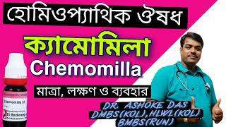 ক্যামোমিলাChemomilla হোমিওপ্যাথিক ঔষধ মাত্রার লক্ষণ ও ব্যবহার। ডক্টর অশোক দাস। [upl. by Sudderth600]