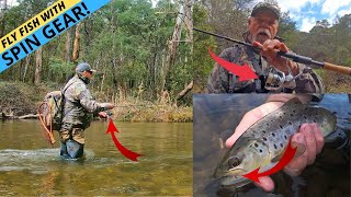 FLY FISHING WITH SPIN GEAR An Incredibly Effective Method for Catching More Trout [upl. by Zirkle]