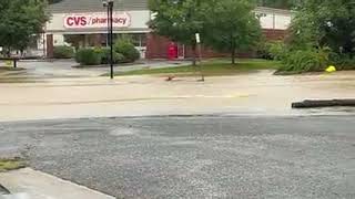 Street turns into river from flash flooding in Middlesex County [upl. by Eseuqcaj994]