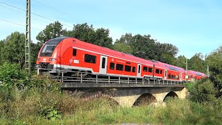 Coburg RE32 m BR612 RE29 von Erfurt m Desiro HC Agilis m BR650 als RB24 [upl. by Norita346]