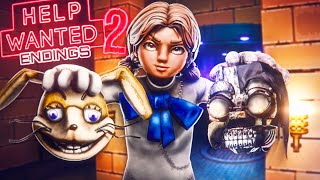 FNAF Ruin 2 CASSIE is NEW VANNY ALL Help Wanted 2 ENDINGS SECRETS amp EASTER EGGS [upl. by Gnouhc]