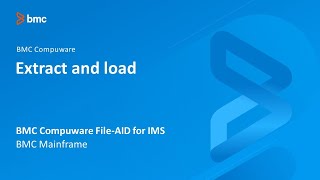 BMC Compuware FileAID for IMS  Extract and load [upl. by Marbut]