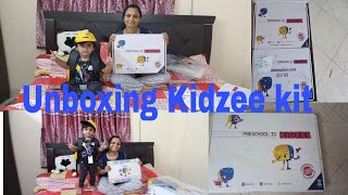 Kidzee Kit  Unboxing Nursery Kidzee kit  Finally Saisha ka school se kit milgaya kidzeepreschool [upl. by Forrester]