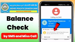 APGB Balance Enquiry  APGB Balance Check  Andhra Pragathi Grameena Bank Balance Number [upl. by Salbu]