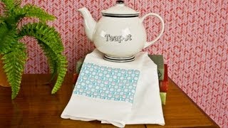 How To Sew A Tea Towel [upl. by Ettennej]