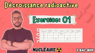 Exercice 01  Questions de cours  Décroissance radioactive ☢️  Nucléaire  2 BAC BIOF [upl. by Trebor325]