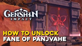 Genshin Impact How To Unlock Fane Of Panjvahe Domain [upl. by Ytiak]