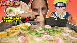 pertama kali cuba NARUTO ICHIRAKU RAMEN mukbang malaysia [upl. by Eluk]