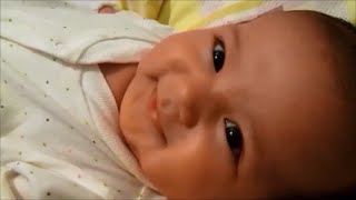 One month old baby talking [upl. by Cliff]