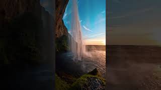 Seljalandsfoss Waterfall Iceland iceland nature naturelovers naturephotography thewildframe [upl. by Lerrad]