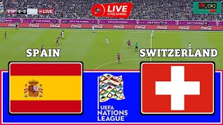 LIVE🔴 Spain Vs Switzerland  202425 UEFA Nations League Group Stage  Pes 21 [upl. by Belva]