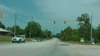 driver view South Carolina St Hwy 14 east in Landrum SC from downtown to I26 [upl. by Emmalynne]