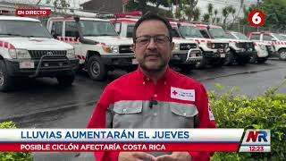 Cruz Roja detalla las acciones que tomarán para afrontar las lluvias en Costa Rica [upl. by Jerrie]