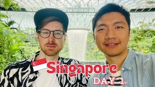 First Full Day in Singapore  The Jewel Singapore Flyer Gardens by the Bay Supertree Show  MORE [upl. by Ecnaled]