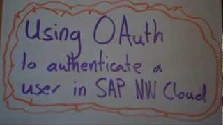 OAuth authentication of an SAP NetWeaver application [upl. by Dowling]