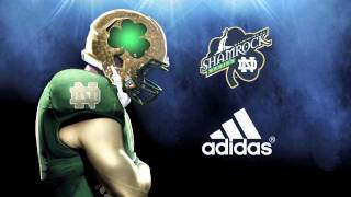 Notre Dame Football  Shamrock Series Helmets paint process by Troy Lee Designs [upl. by Dori]