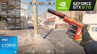 GTX 970  CounterStrike 2  1080p Low amp Max Graphics [upl. by Eibbil]