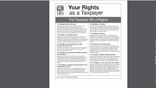 10 Things You Should Know About the 2018 Taxpayer Bill of Rights [upl. by Selry]