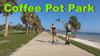 Grandpa enjoy Bike Ride Heading Coffee Pot Park  86Mile St Petersburg Florida [upl. by Herries]