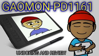 GAOMON PD1161 graphic pen display tablet unboxing and review [upl. by Ettennal128]