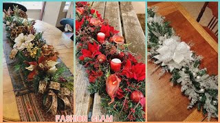 Arrangements For Dining TableChristmas Table Decor amp Floral Candle Centerpieces [upl. by Sou]