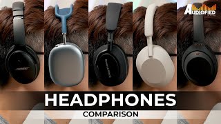 HEAR THE DIFFERENCE Sony WH1000XM5 vs XM4 vs Apple AirPods Max vs Bose QC45 vs BampW PX7 S2 [upl. by Fredenburg395]