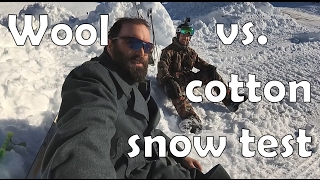 OldSchool Wool Serge vs Polycotton Uniform Snow Test [upl. by Ynnod]