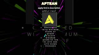 Aptean Biggest Hiring Announced  Online Test in Oct  Off Campus Drive 2025 2024 2023 20222020 [upl. by Elman]