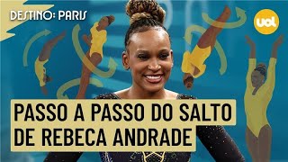 OLIMPÍADAS 2024 REBECA ANDRADE EXPLICA PASSO A PASSO O SALTO QUE AJUDOU BRONZE INÉDITO NA GINÁSTICA [upl. by Laney]