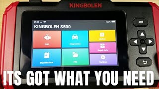 BEST BUDGET OBD2 2023 SCANNER WITH 5quot COLOR TOUCHSCREEN AND GRAPHS KINGBOLEN S500 REVIEW [upl. by Gent]