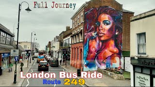 London Bus Ride 🇬🇧 Route 249  Clapham Comomon to Anerley Station  Full Journey [upl. by Slen]