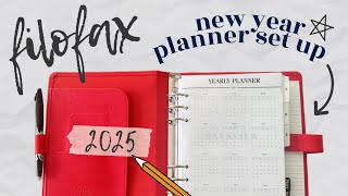 Planner Flip Through  Setting Up My A5 Filofax For The New Year  2025 Ring Setup  Etsy Inserts [upl. by Edd874]