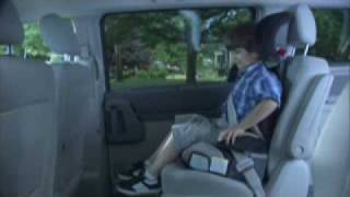 Highback Booster Seat Installation  LATCH System Education  Ad Council [upl. by Neelrad737]