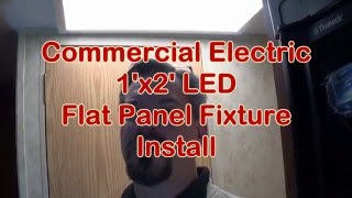 Travel Trailer ReModel Part 15 Flat Panel LED Light Installation [upl. by Gunzburg]