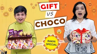 GIFT vs CHOCOLATE  Rakhi Special Video  Festival Celebration  Aayu and Pihu Show [upl. by Ennovart806]