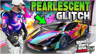 GTA 5 Chameleon Paint Job Pearlescent Glitch ANY Car Modded Paint Glitch GTA 5 Glitches [upl. by Julina209]