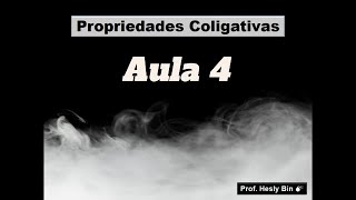 Propriedades Coligativas  Aula 4 Lei de Raoult [upl. by Missak]