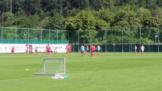 SC Freiburg Trainingsauftakt 201617  Abschlussspiel ohne Torhüter [upl. by Chasse]